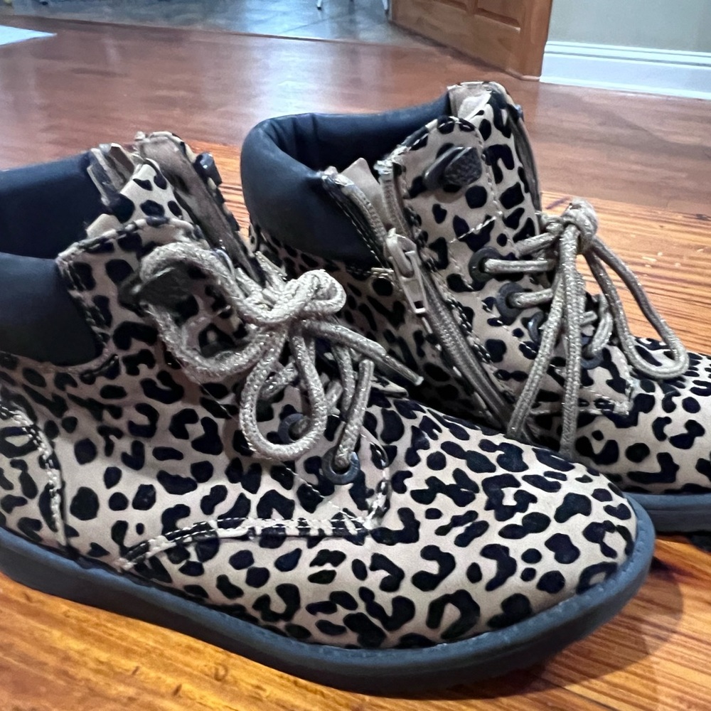 Leopard Print Ankle Boots Y4
